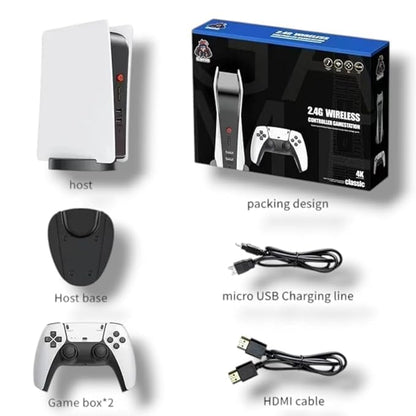 M5-PS5 Game Console – 20,000 Built-In Retro Arcade Games | 1080P HD Output | Wireless Controllers