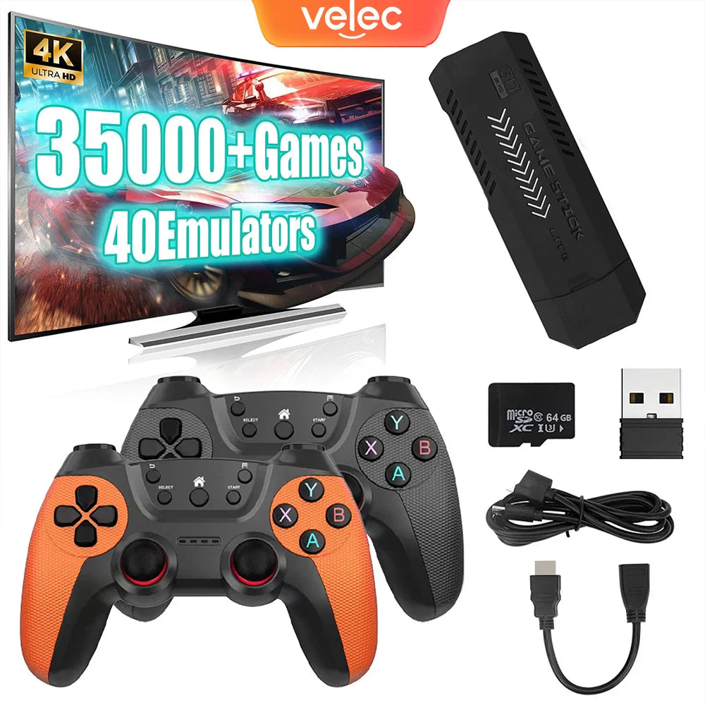 X2 PRO 64GB – 35,000+ Games | 4K Game Stick | 3D Retro Video Game Console