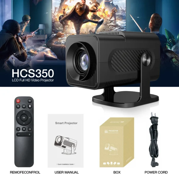 HCS350 LCD Full HD Video Smart Projector 2GB 16GB